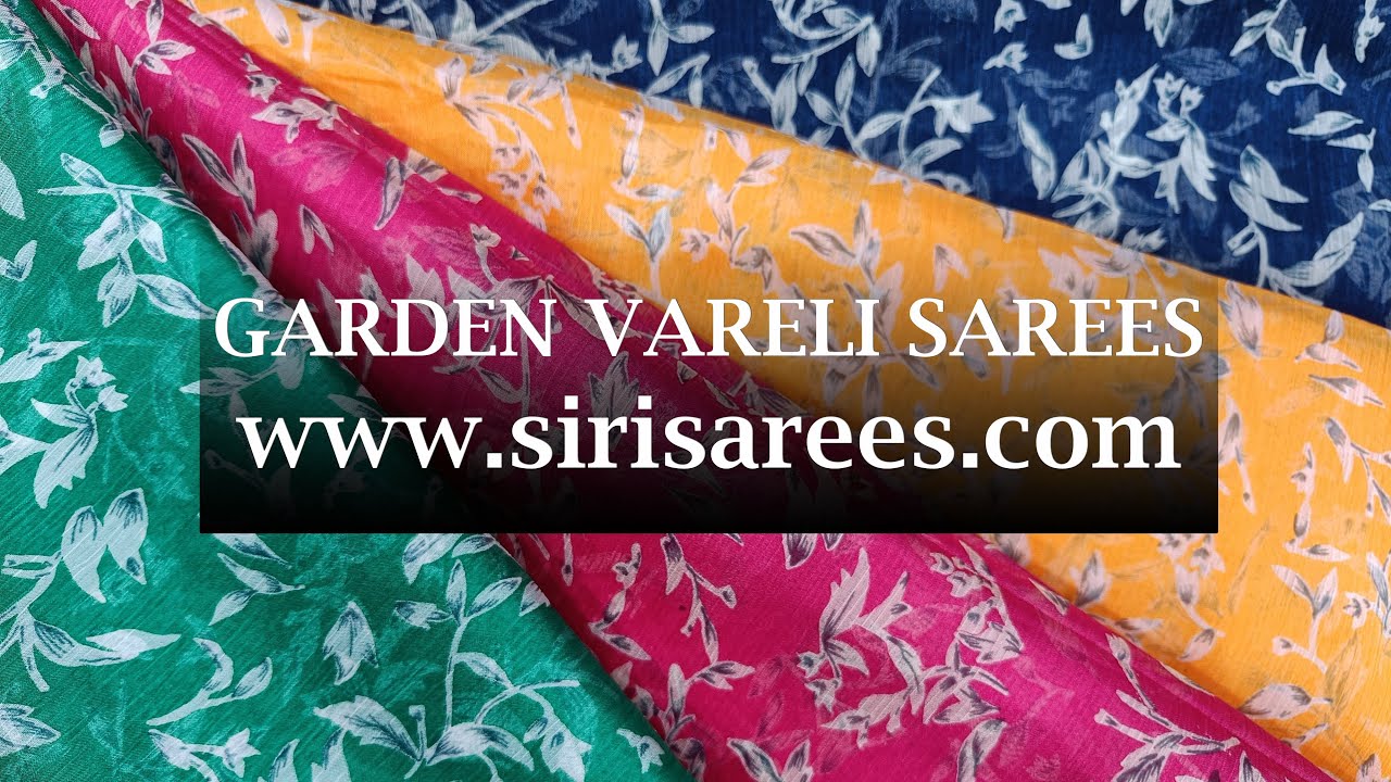 Garden Vareli Nara Chiffon Sarees From