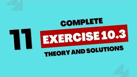 Exercise 10.3 || 1st Year Maths || Suppose Math with Akhtar Abbas