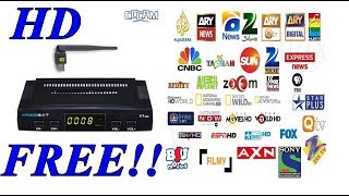 Cline Free HD satellite Reciever - 800+ HD FREE CHANNELS FOR LIFE TIME
