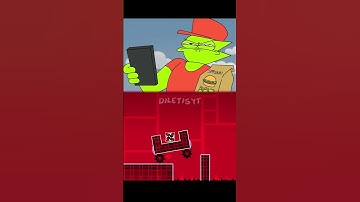 Oback threw the food at the courier in surprise animation x Geometry Dash #geometrydash #animation