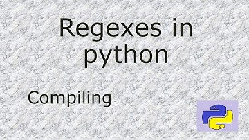 Compiling regular expressions in Python