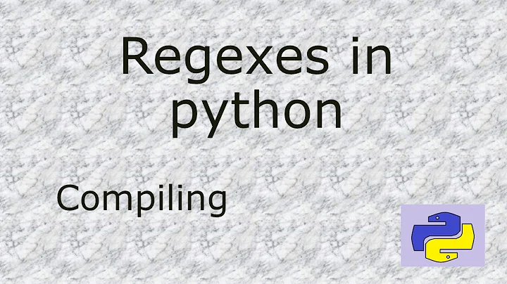 Compiling regular expressions in Python