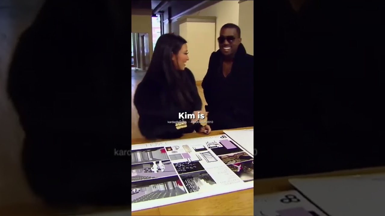 When Kim & Kanye first met eachother after a while 