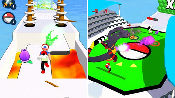 Ball Monster Run 🔥🏃🐲 All Levels Gameplay iOS