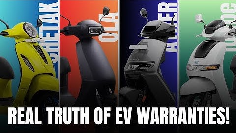 Brand Wise Every Detail About Electric Scooters Warranty | OLA vs ATHER vs CHETAK vs IQUBE