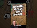 CUBE INSIDE A SPHERE UFO MIMICS CROP CIRCLE ⁉️ #uap #aliens #ufop #cropcircles #fyp #shorts #uaps