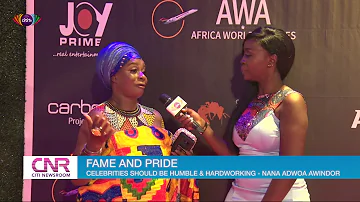 Nana Adwoa Awindor, formerly of Greetings from abroad, urges celebrities to be humble and work hard