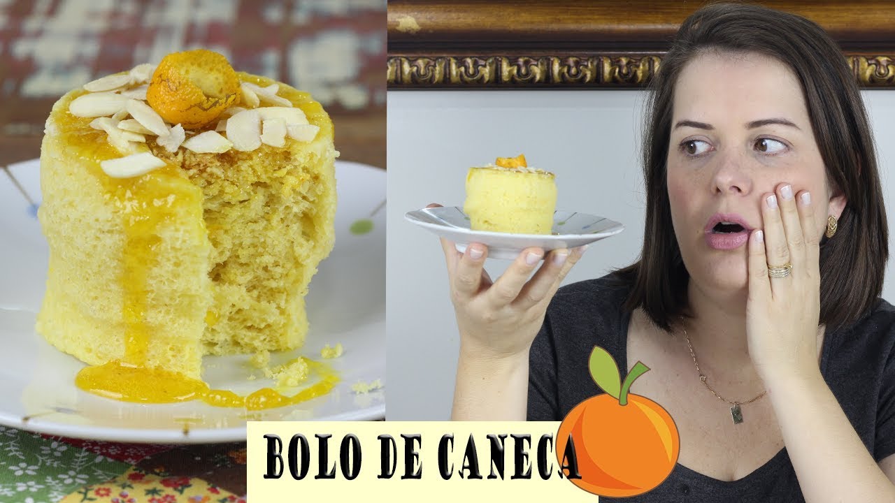 BOLO DE CANECA DE LARANJA LOW CARB 🍊
