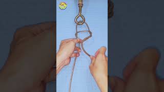 Knot rope tip diy at home 💡 Easy rope tightening method