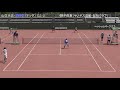 2019年 中国地区ソフトテニス 一般男子 予選 山口・梅野（マツダ） 対 山崎・野平（…