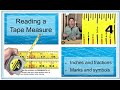 Learn how to Read a Tape Measure - Fraction - Measuring and Marking Lesson Series -