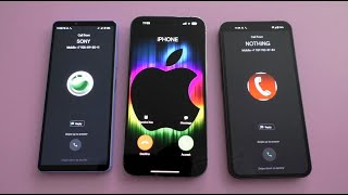 Sony Xperia 10 4 vs Apple iPhone 14 Pro Max vs Nothing Phone 1 Incoming Call