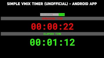 Simple vMix Timer (Unofficial) - Android App