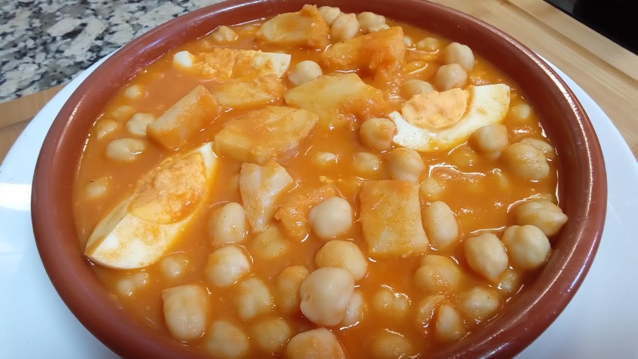 POTAJE DE GARBANZOS CON BACALAO (cuaresma), con truco para que te queden unos garbanzos perfectos👌🏼