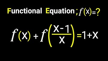 Solving a Functional Equation | f(x)=?