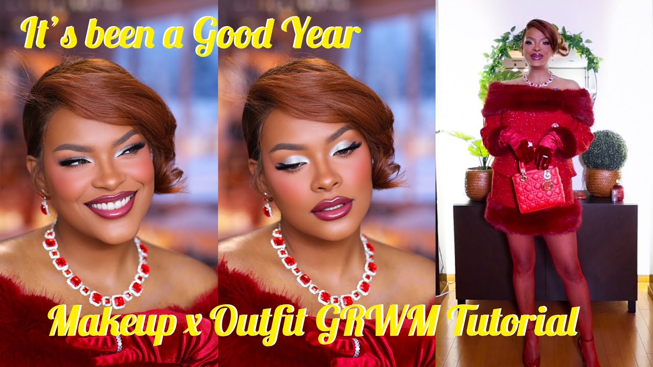 FULL GLAM GRWM 💄 Makeup, Hair & Outfit | End of Year Glow Up