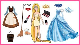 Hi, this is rapunzel in cinderella story. paper doll will into the and
she makeup dress up to party. who her prince? ...