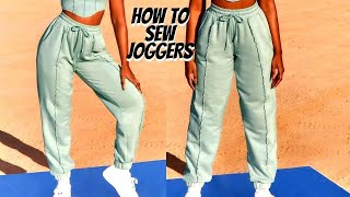 HOW TO SEW JOGGERS PANT PERFECTLY #joggers #pants #diy