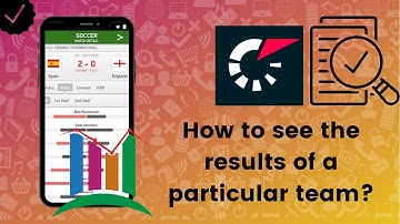 How to see the results of a particular team on Flashscore?