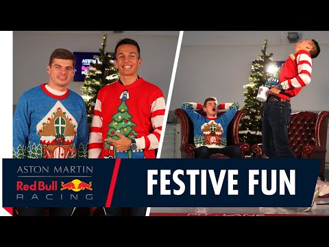 festive-fun-|-max-verstappen-and-alex-albon-share-gifts-and-jokes