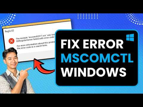 Fix MSCOMCTL.OCX Error in Windows 10/11 - (100% Working) !