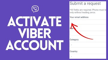 How to Activate Viber Account? | Enable Viber Account
