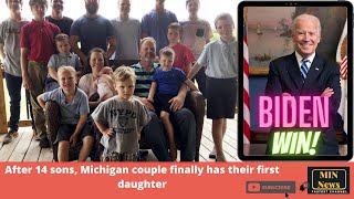 After 14 sons Michigan couple finally has their first daughter