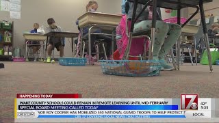 Wake County schools could remain in remote learning until mid-February
