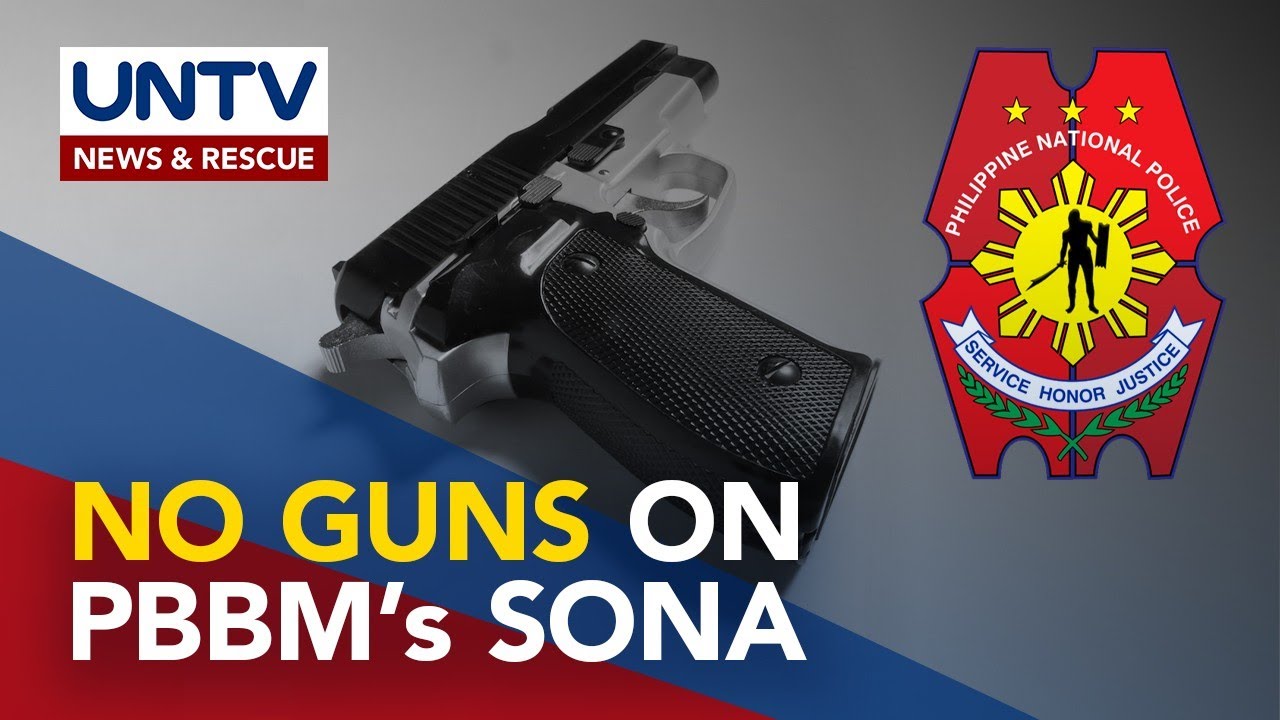 PNP to implement gun ban in 3 regions on July 24 for PBBM’s SONA YouTube