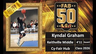Kyndal Graham (Keithville Middle 2026 PG) - LGR Fab 50 Highlights