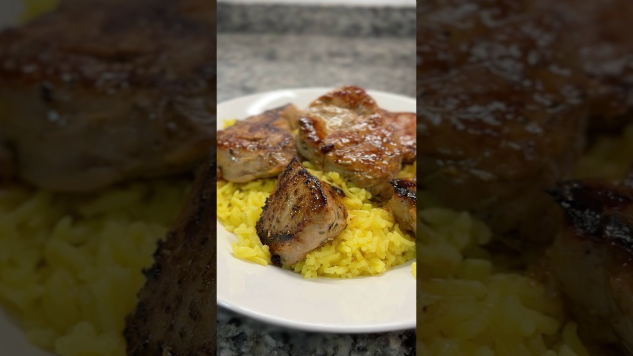 Pork tenderloin with basmati rice | Nourishing post-workout meal