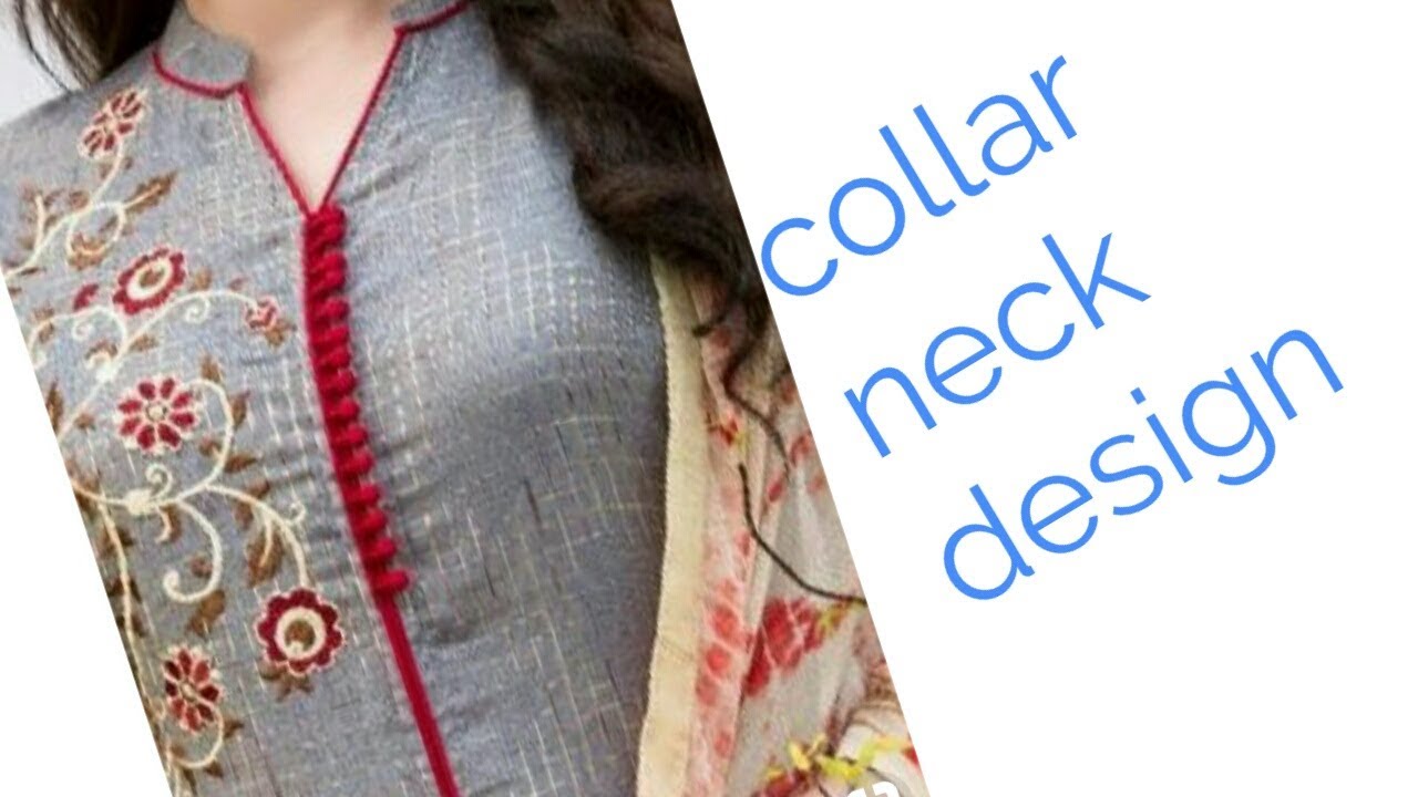 Churidaar collar neck design - YouTube
