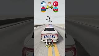 Türk Polisi &amp; Azerbaycan Gücü vs Yunanistan &amp; Ermenistan! Kim Kazanır? 🚔💥