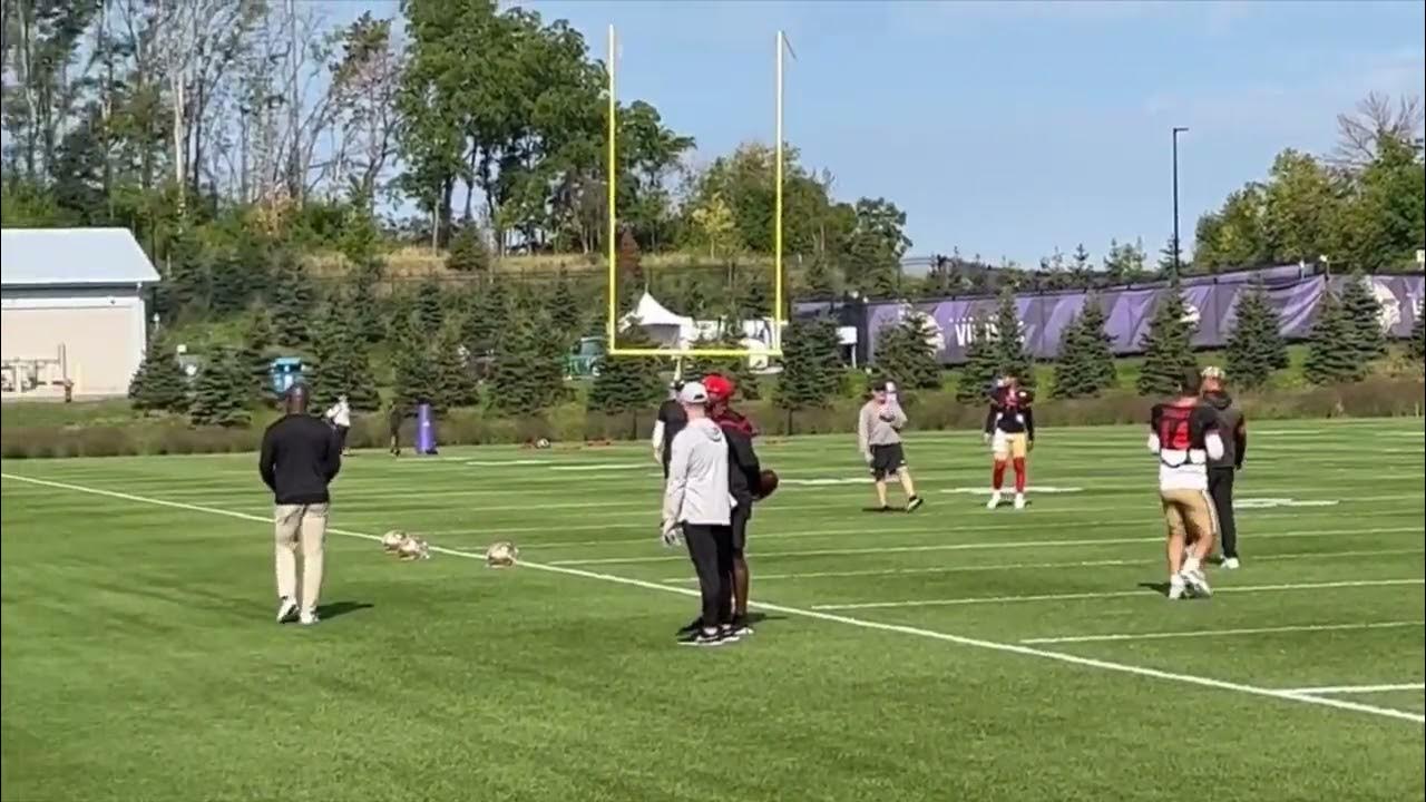 49ers Vikings Joint Practices Day 1 YouTube