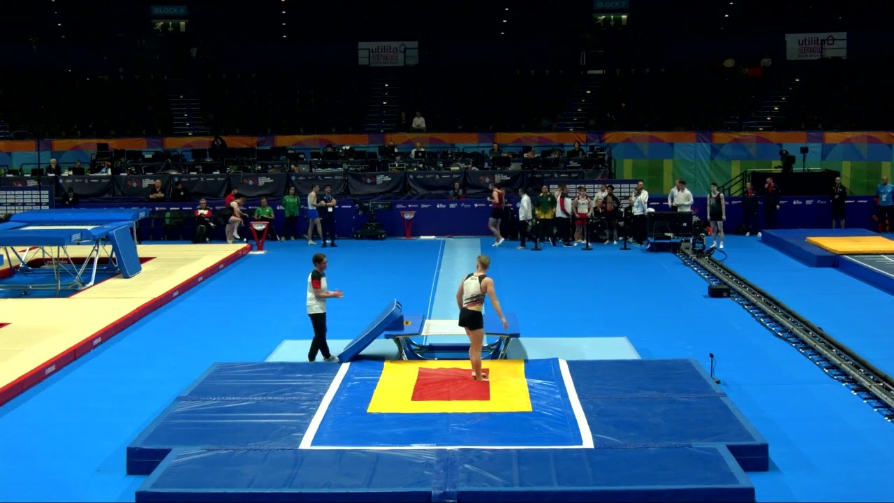 Youtube video: KOENIG Hannes (GER)_M_2023 Trampoline Worlds_Qualification_Double Mini_R1