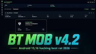 BT MOB v4.2 Android RAT Full Demo 2026 | how screen reader &amp; keyloger works | Is Bt mob v4.2 free ?