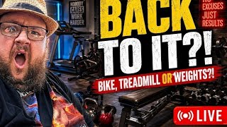 I’M BACK IN THE HOME GYM 😳 What Should This 400LB Man Do First! 🔴 LIVE