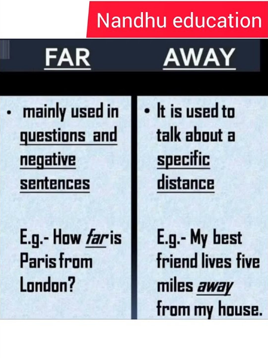 difference-between-far-and-away-youtube
