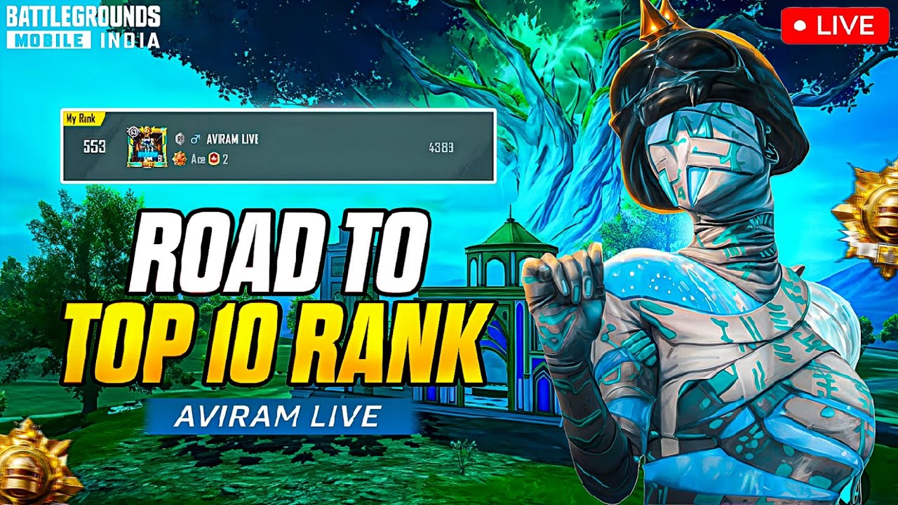 ROAD TO TOP 10 LEADERDOARD !! PLATINUM TO CONQUEROR RANK PUSH !! BGMI LIVE