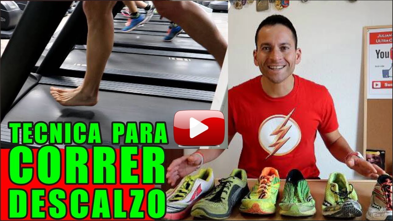 como correr descalzo tecnica minimalista - YouTube