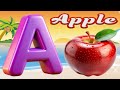 Phonics Song with TWO Words - A For Apple - ABC Alphabet Songs with Sounds for Children #zullukidstv