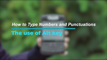 How to Type Numbers and Punctuations on Your QWERTY Keyboard?