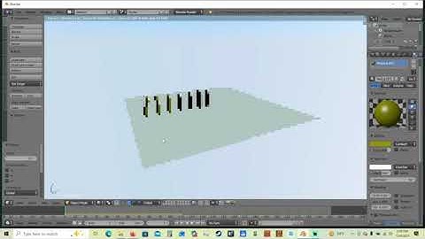 Making a Domino Run in Blender 2.79