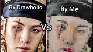 Drawing BTS Agust D- Daechwita 대취타 / Drawholic vs Me_ Artholic @drawholic @mr_artholic
