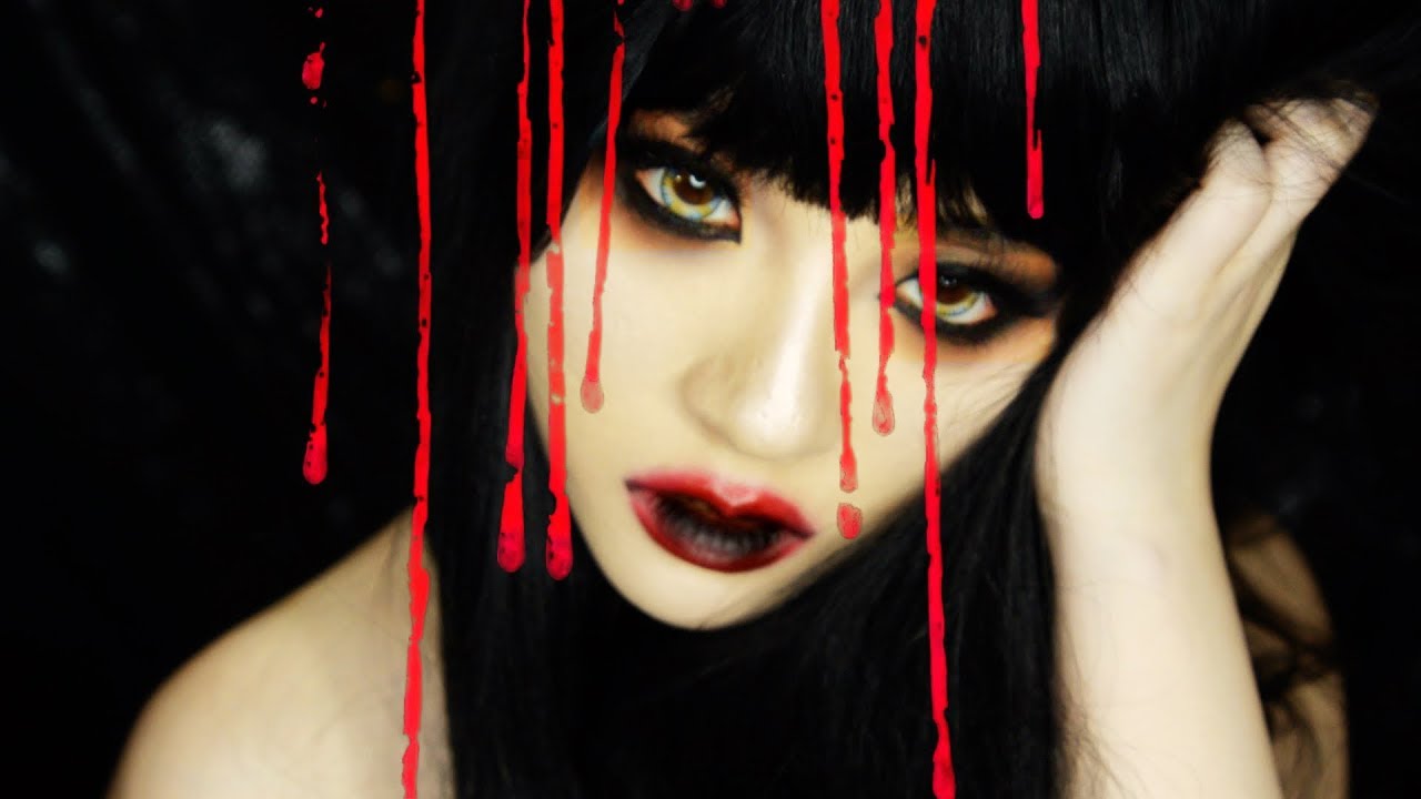 Sexy Gothic Doll X Grunge Vampire Makeup Tutorial Gradient Lips