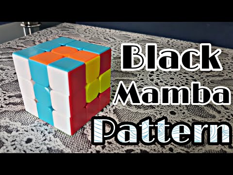 How to make Black Mamba Pattern on Rubiks Cube | Algorithms