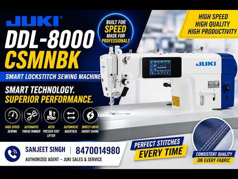 JUKI DDL-8000CSMNBK - YouTube