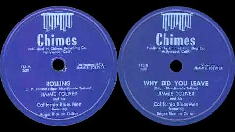 JIMMY TOLIVER 78 rpm on CHIMES 112