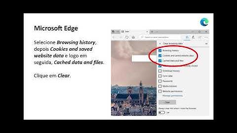 Como limpar o cache no microsoft edge