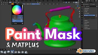 Cómo usar Paint Mask en mallas complejas para MatPlus | Tutorial Blender